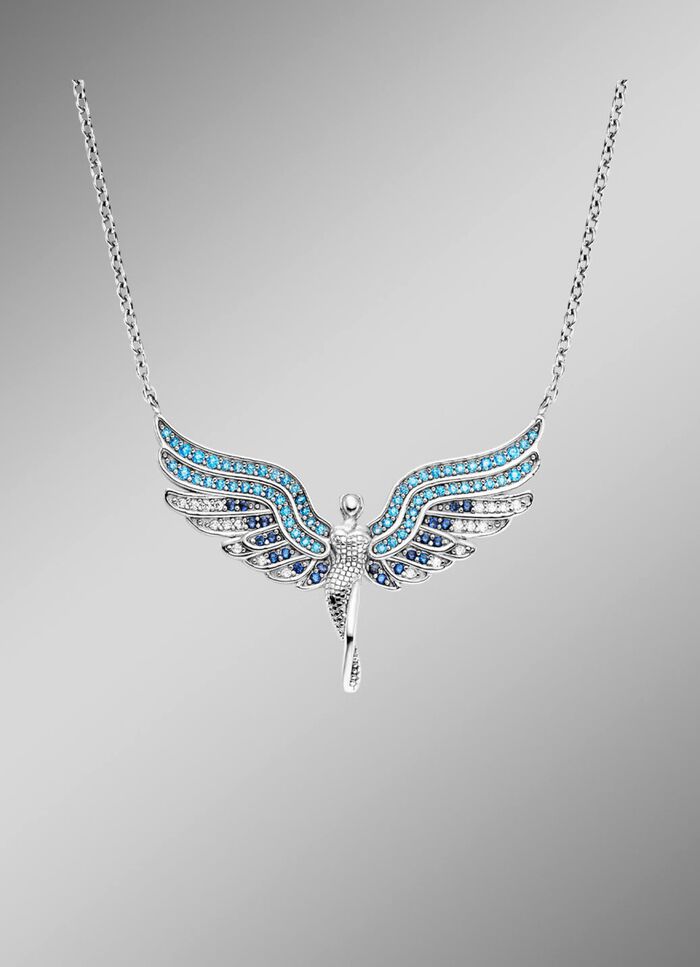 Halsketting met engel hanger 