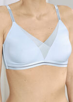Aangenaam lichte Naturana-bh met voorgevormde cups BLAUW