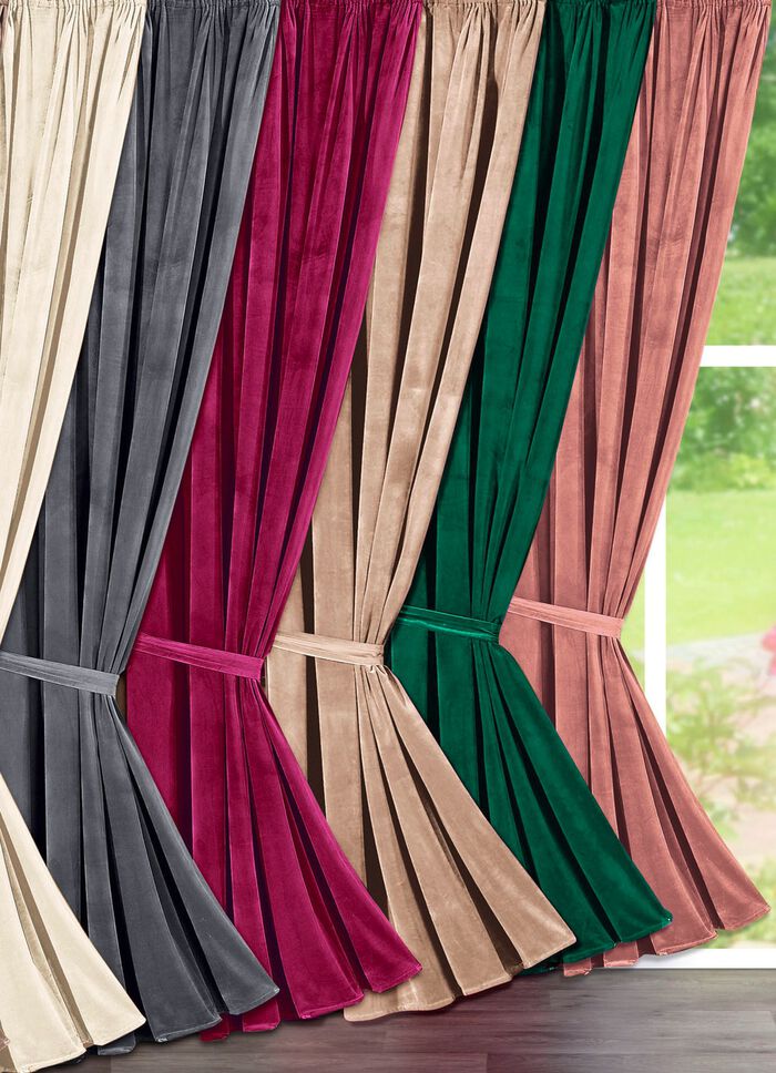 Verduisteringsgordijn met sierlijke optische look 