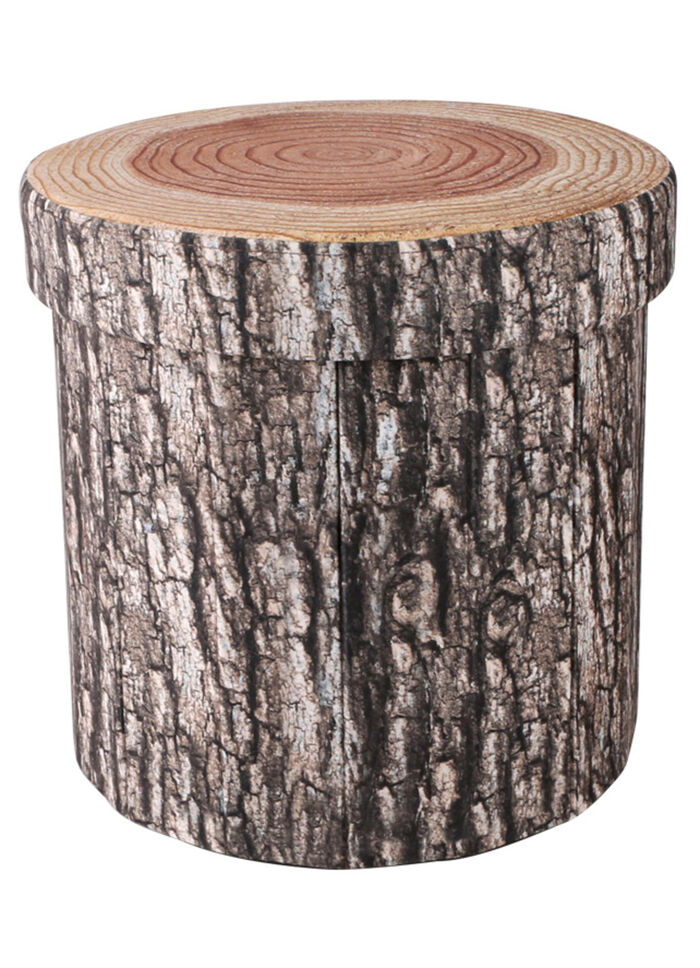 Boomstamkruk met opbergmogelijkheid 