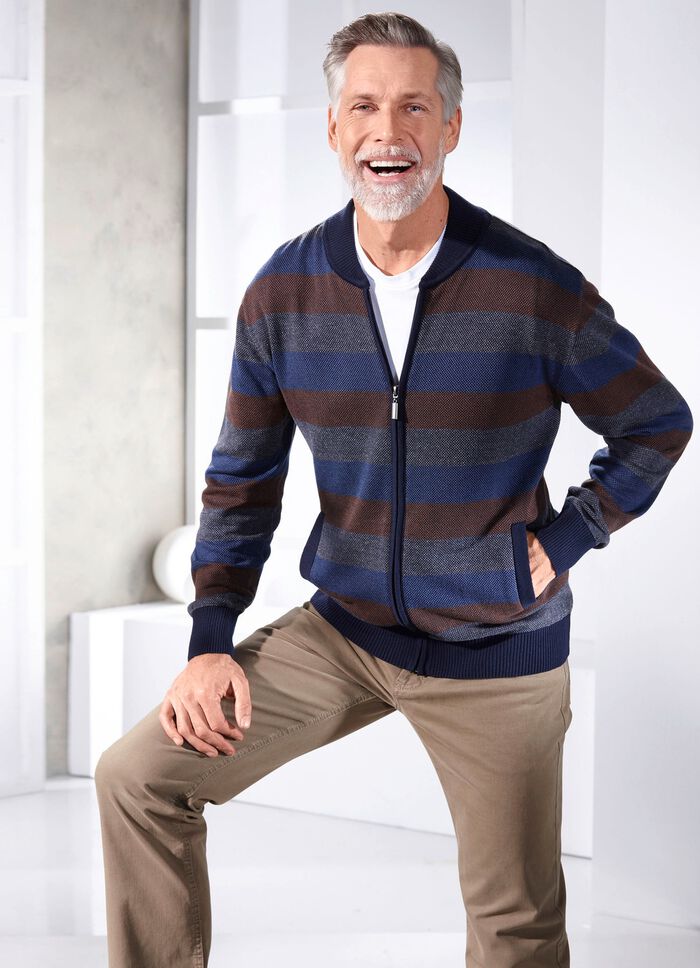 Jas met doorlopende ritssluiting 