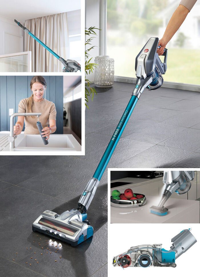 Hoover Hydro HF322YHM011 draadloze nat-droogzuiger 