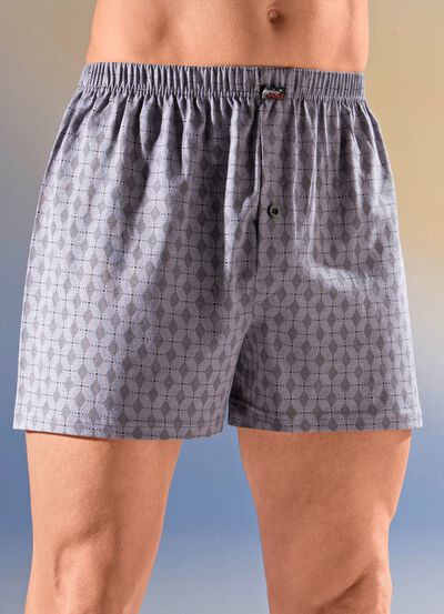 Set van vier boxershorts met elastische tailleband 