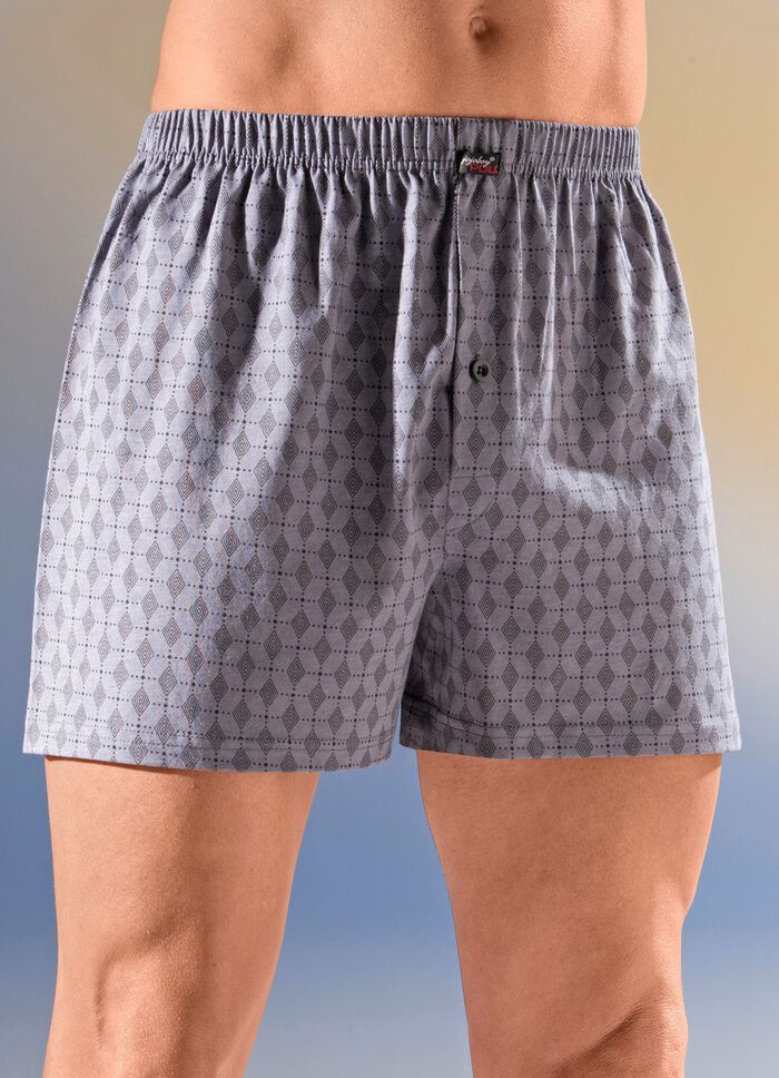 Set van vier boxershorts met elastische tailleband 