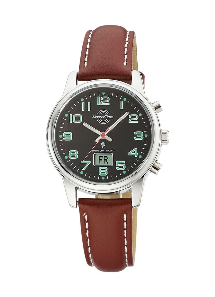 Modieus, sportief dames leren polshorloge 