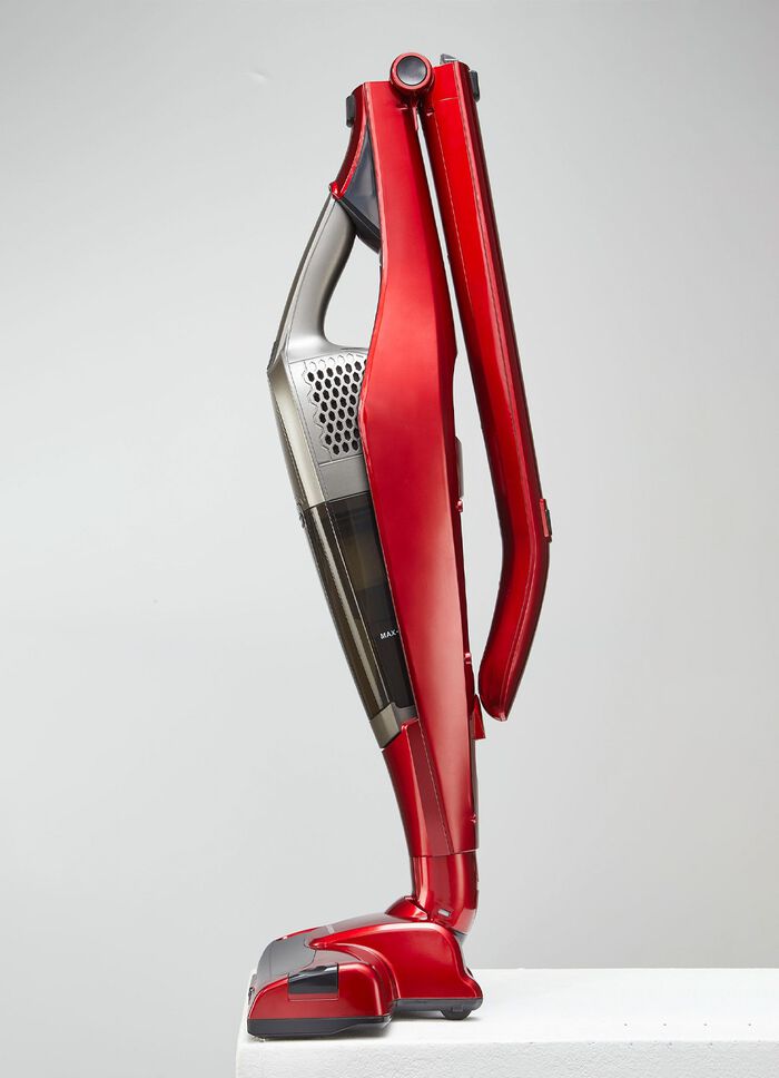 Carrera krachtige draadloze steelstofzuiger ROOD