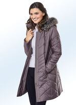 Korte jas met afneembare capuchon 