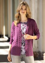 Cardigan met decoratieve structuur 
