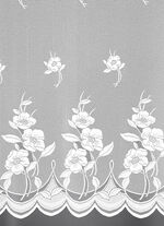 Lang gordijn met bloemen-guirlande 