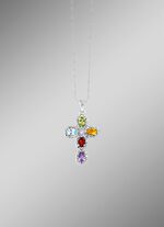 Elegante kruishanger met diamant 