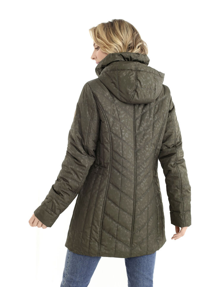 Lange jas met roofdierdessin 