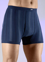 Verpakking van vier gestreepte onderbroeken 2X MARINE-BUNT, 2X WEISS-BUNT