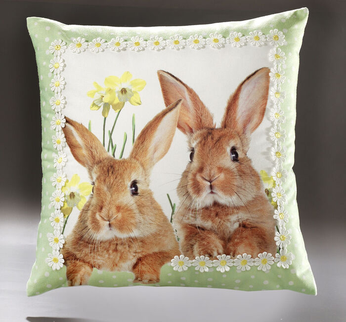 Tafel- en kamerdecoratie met konijnenmotieven WIT-MULTICOLOR