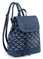 Rugzak met effectief gepatroneerd textiel DONKERBLAUW