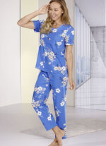 Laurina pyjama met korte mouwen en lange broek 
