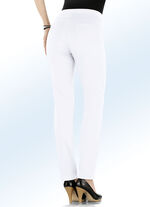 Elegante broek in pull-on-stijl WIT
