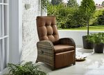 Comfortfauteuil met bekleding BRUIN