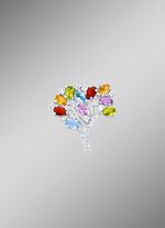 Broche met edelstenen 