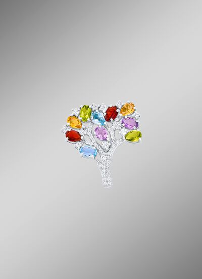 Broche met edelstenen 