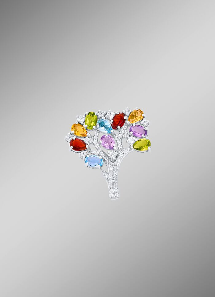 Broche met edelstenen 