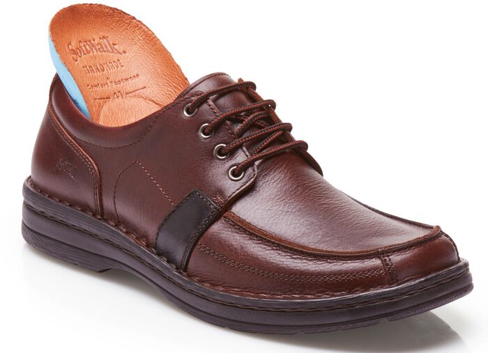 GINO GALANTE, stijlvolle heren veterschoenen met uitneembaar voetbed BORDEAUXROOD