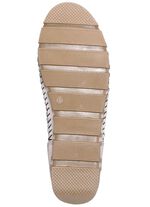 Gemini mocassin veterlaarsje met gekreukelde structuur KIEZELWIT