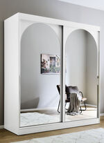 Moderne schuifdeurkast WIT