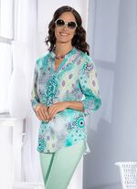 Tuniek met opstaande kraag 