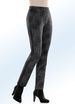 Broek in het actuele Leo-design GRIJS-ZWART