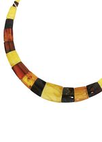 Halsketting met echt barnsteen in de loop 