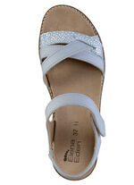 ELENA EDEN, modieuze damessandaal, breedte H, met uitneembaar voetbed BLAUW