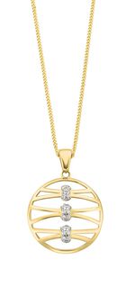 Filigraan hanger met synth. zirkonia 