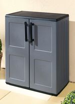 Tuinkast met stevige stalen scharnieren 