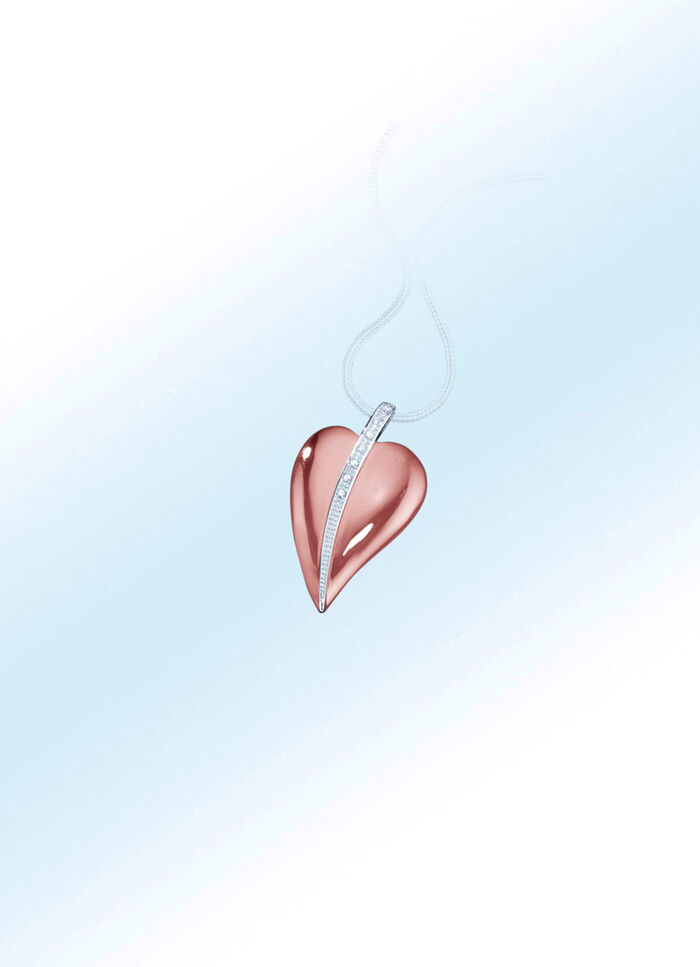 Hartvormige kettinghanger 