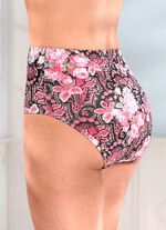 Set van vijf slips met een kleurrijk printdesign 