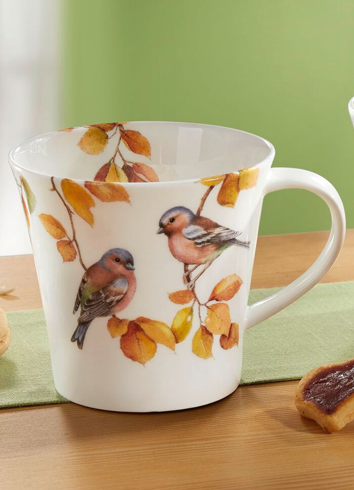 Mok van fijn bone china porselein KLEURRIJK