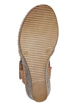 Gemini sandaal van geperforeerd rundnappaleer 