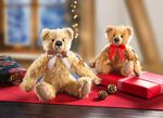 Teddybeer van Mohair-pluche HONINGKLEUR