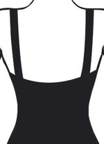 Tankini in bandeauvorm met verstelbare en afneembare schouderbandjes 