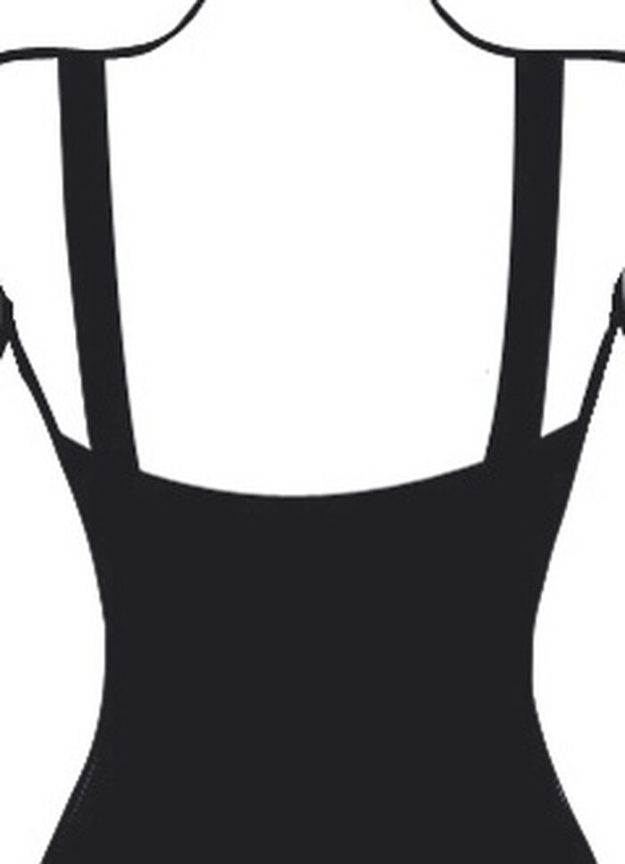 Tankini in bandeauvorm met verstelbare en afneembare schouderbandjes 