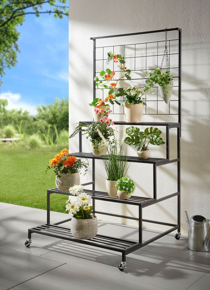 Aurora stalen bloementrap 