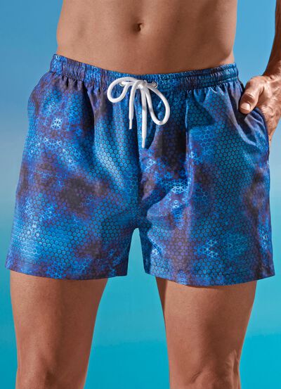Zwemshort met all-over design, microvezel 