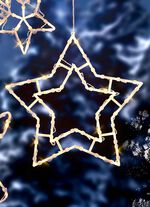 Verlichte raamdecoratie, werkt op batterijen 