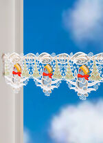 Paaldecoratie met sneeuwpopmotief van echt Plauenkant 