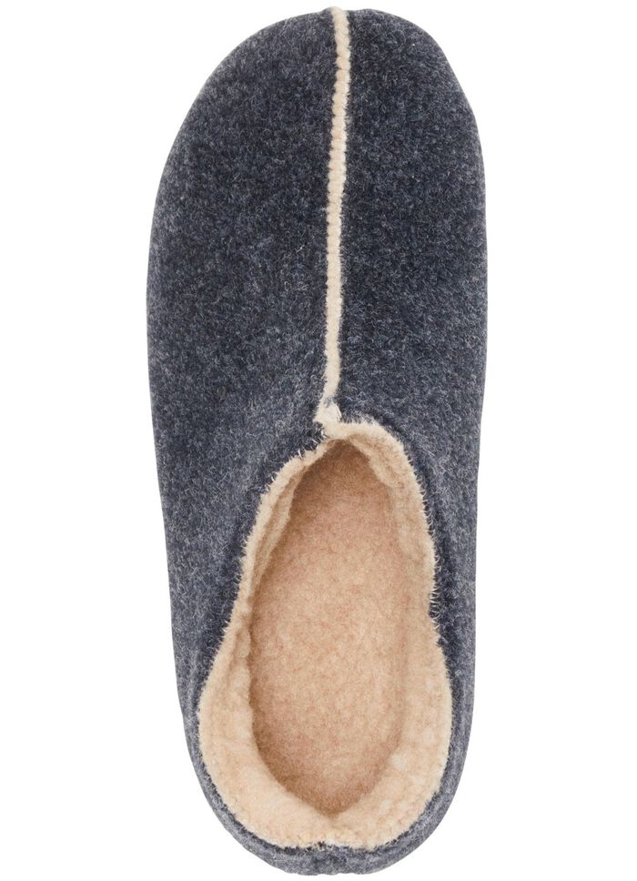 Laurina vilten pantoffels gemaakt van gerecycled polyester MARINE