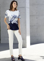 Stijlvol shirt met strass-letters 