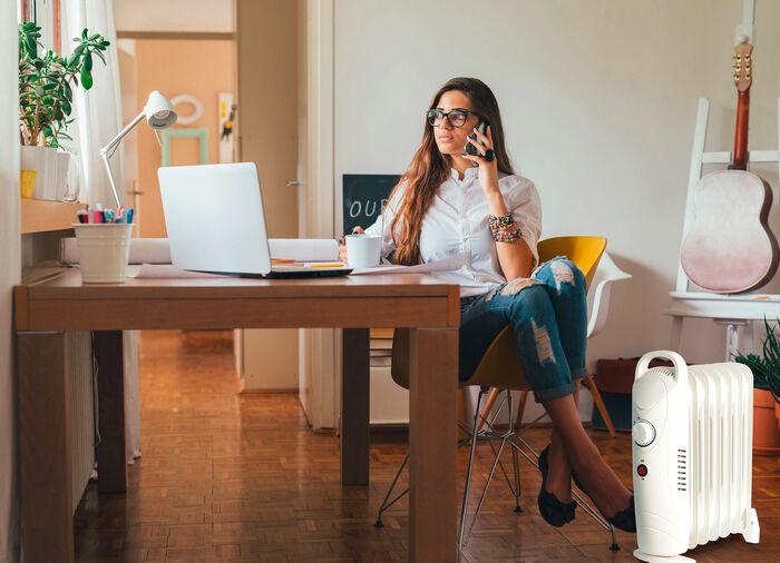 Mobiele olieradiator die overal inzetbaar is 