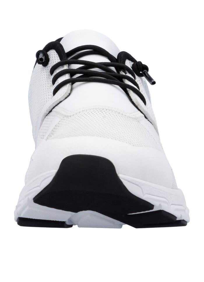 Rieker sneaker gemaakt van gedeeltelijk gecoat mesh-materiaal WIT