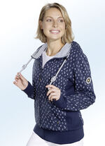 Sweatvest met ankermotieven MARINE-ECRU