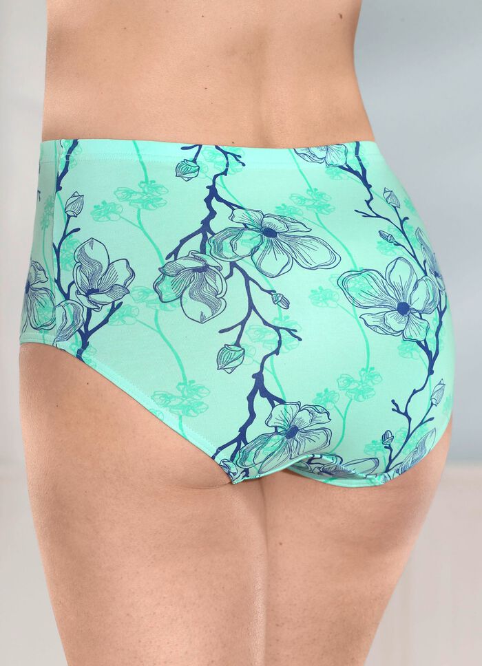 brio lingerie vierpack slips met mooi bloemendessin 